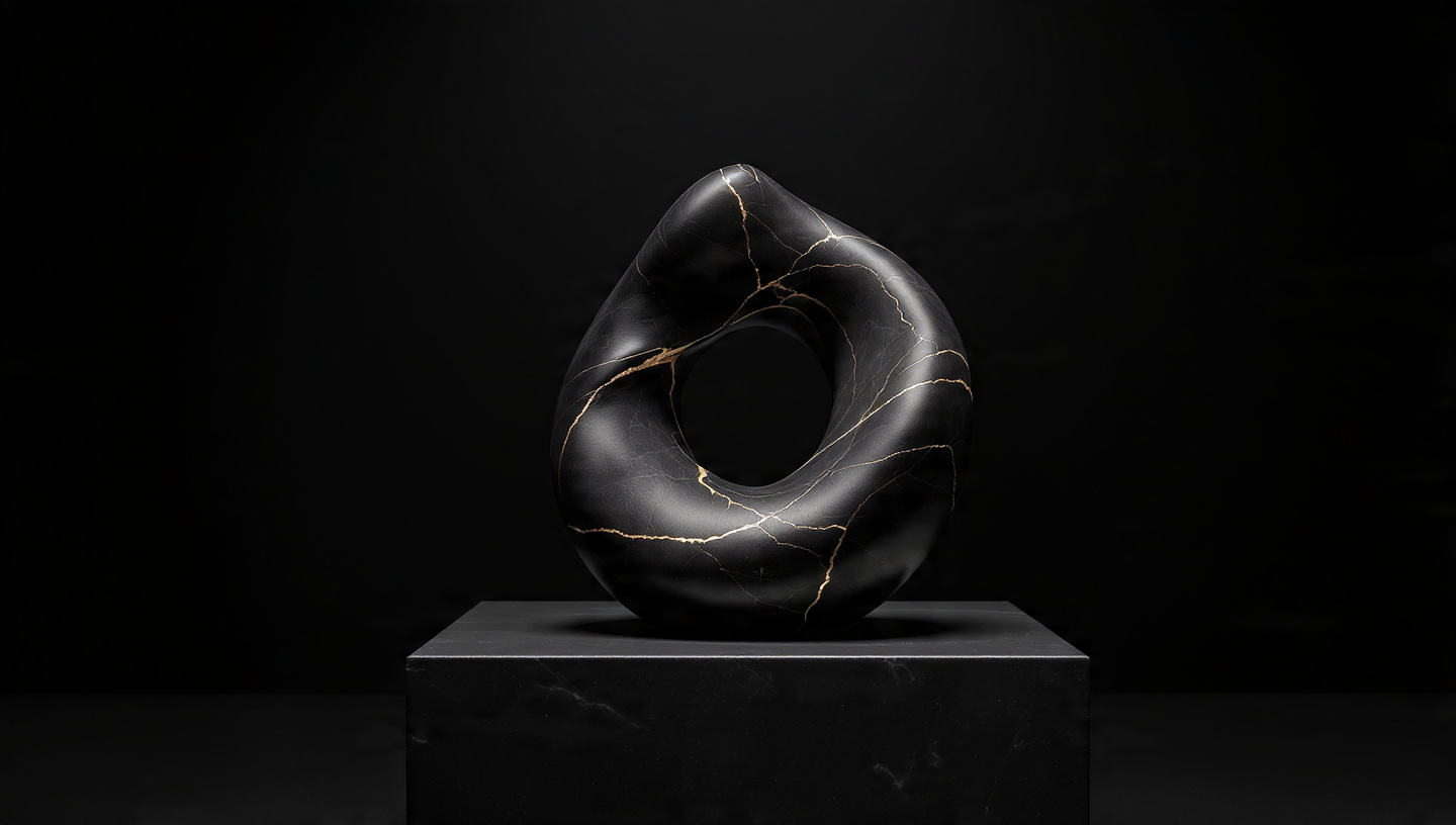 hero sculpture gold Derolent